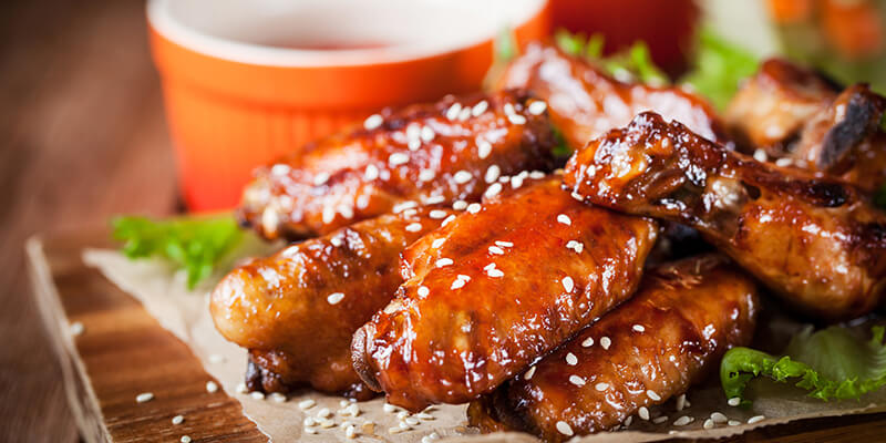 Sesame chicken wings