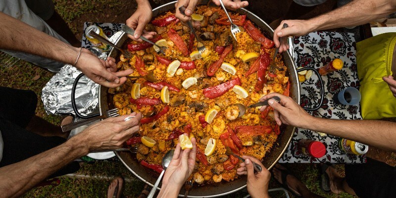 Paella At BBQ