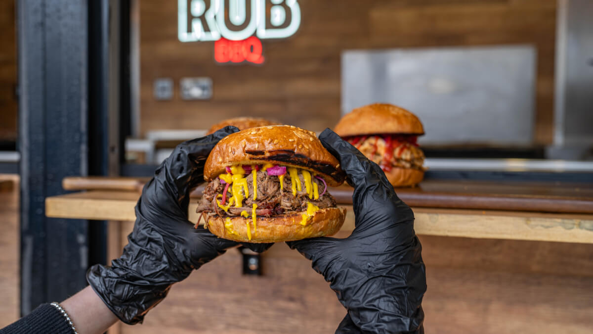 Holding Burger